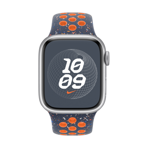 Apple Watch 45mm Nike Sport Band  Blue Flame - S/M