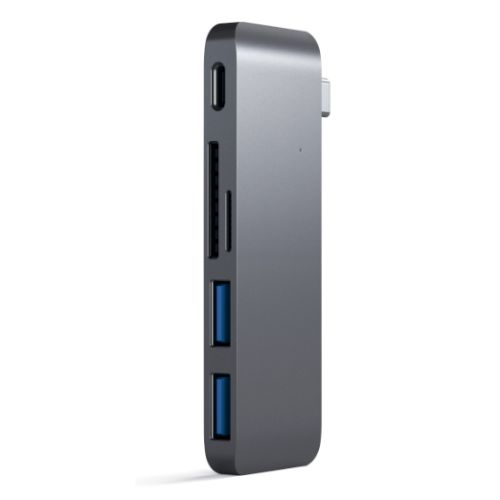 Satechi USB-C 3-in-1 Pass-Thru Hub MacBook 12" Space Grey
