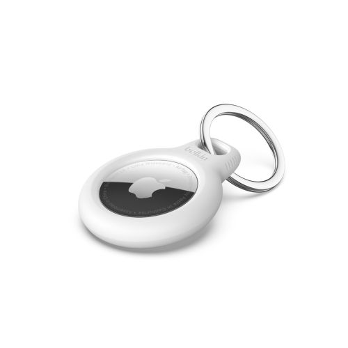 BELKIN Secure Holder with Keyring for AirTag - White