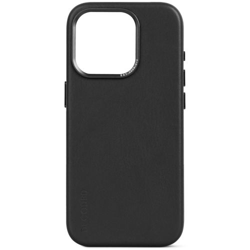 DECODED Leather Backcover w/MagSafe for iPhone 15 Pro Max - Black