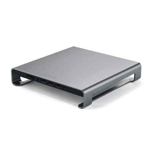 Satechi USB-C Aluminum Monitor Stand Hub for iMac - Space Grey