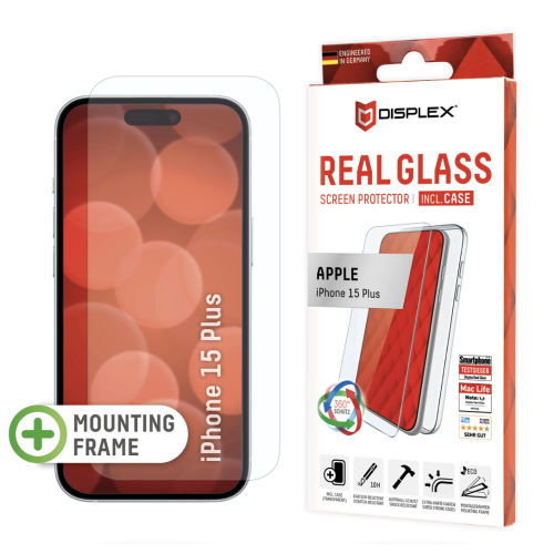 DISPLEX Real Glass + Case iPhone 15 Plus