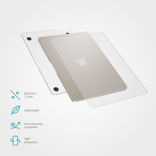 Epico Slim Shell Macbook Air 15 - Matt Transparent